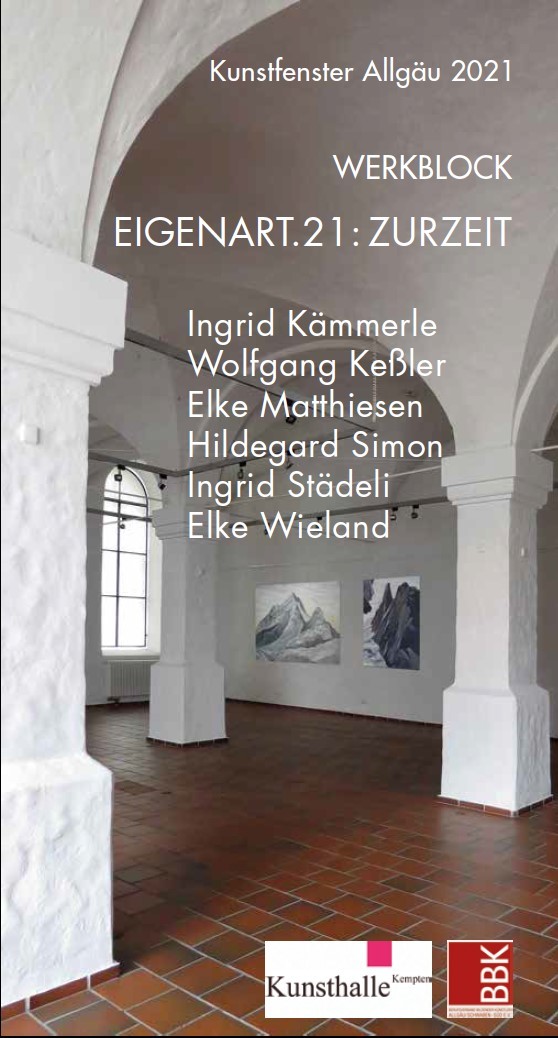 Ausstellungsplakat BBK Werkblock Eigenart.21: Zurzeit